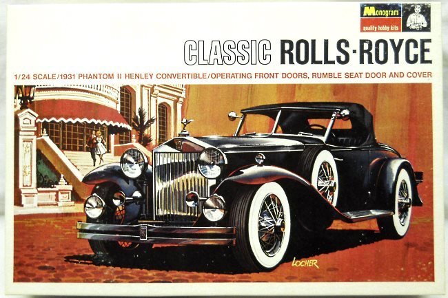 Monogram 1/24 1931 Rolls-Royce Phantom II Henley Convertible, PC109-300 plastic model kit